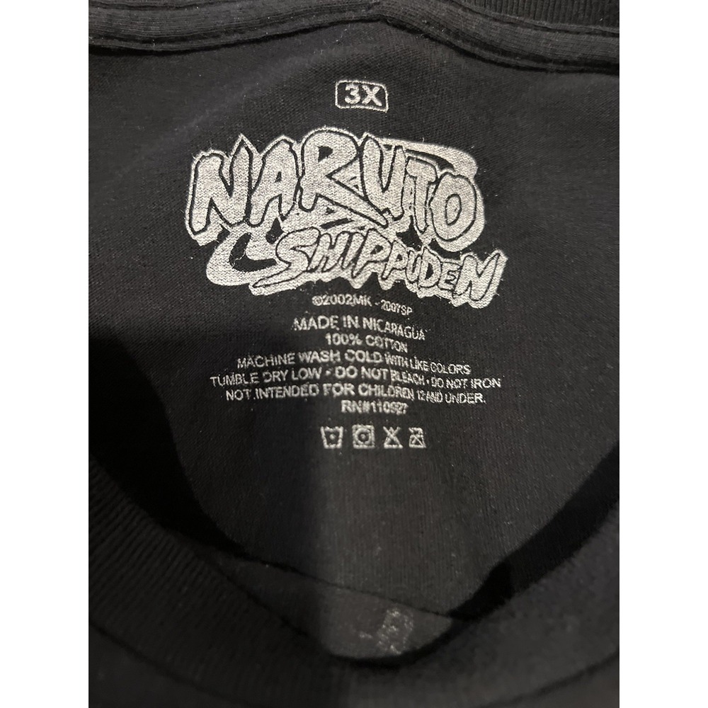 Naruto Shippuden T Shirt 3xl Black - Picture 5 of 5